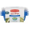 Rubbermaid - Contenants d'aliments avec couvercles, 669ml, paq. de 3