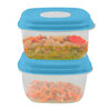 Rectangular food containers, pk. of 2 - 650ml - 4