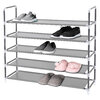 5-tier stackable metal shoe rack - 20 pairs - Grey - 2