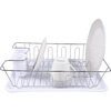 Chrome dish rack, 16.7" x 12.6" x 4.7" - 2