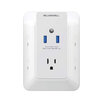 Wall power outlet extender with surge protection - 2