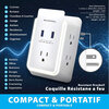 Wall power outlet extender with surge protection - 4