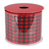 Danson - Fabric ribbon with wire edges, 9' - Buffalo Plaid - 2