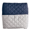 Reversible quilted sofa protector - Blue / Grey - 2