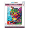 Craft Medley - Diamond painting canvas art kit, 12"x16" - Cat