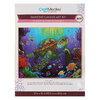 Craft Medley - Diamond painting canvas art kit, 12"x16" - Sea turtle