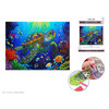 Craft Medley - Diamond painting canvas art kit, 12"x16" - Sea turtle - 2