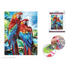 Craft Medley - Diamond painting canvas art kit, 12"x16" - Parrots - 2