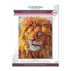 Craft Medley - Diamond painting canvas art kit, 12"x16" - Lion