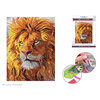 Craft Medley - Diamond painting canvas art kit, 12"x16" - Lion - 2