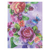 Craft Medley - Diamond painting canvas art kit, 12"x16" - Butterfly and flowers - 2