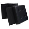 Folding storage ottoman - 2