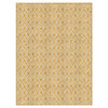 GEORGE Collection - Mustard argyle rug, 3'x4'