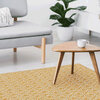 GEORGE Collection - Mustard argyle rug, 3'x4' - 2