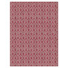 Collection GEORGE - Tapis en losenges rouges, 3'x4