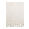 Faux cashmere throw blanket with fringes, 50"x60" - 2