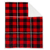 Flannel throw with sherpa reverse, 48"x60" - 3