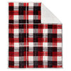 Flannel throw with sherpa reverse, 48"x60" - 3