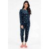 Silky velour jogger PJ set - Midnight sky stars