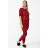 Charmour - Ultra soft hacci knit PJ set - Festive red plaid - 2