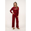 Charmour - Hacci knit PJ set - Buffalo check - "Let's get cozy" - 2