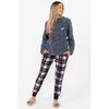 Check & fleece PJ set - Fuschia pom pom - 2