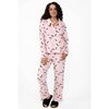 Charmour - Velour touch PJ set with polo collar - "I'm Super Girl"