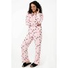 Charmour - Velour touch PJ set with polo collar - "I'm Super Girl" - 2