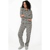 Charmour - Velour touch PJ set with polo collar - Leopard - 2