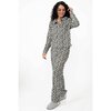 Charmour - Velour touch PJ set with polo collar - Leopard - 3