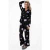 Charmour - Button-up PJ set with notch collar - Flower whisperer - 2