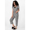 Charmour - Silky touch capri PJ set with lace - Leopard - 3