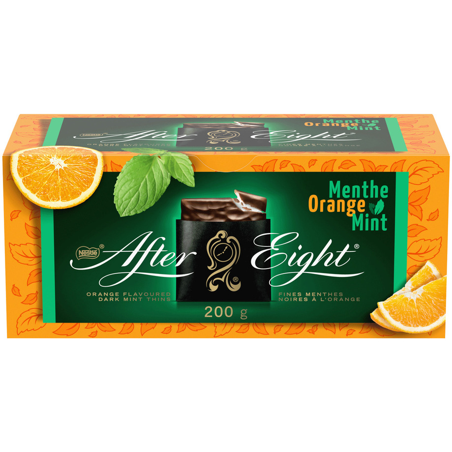 After Eight - Orange flavoured dark chocolate mint thins, 200g