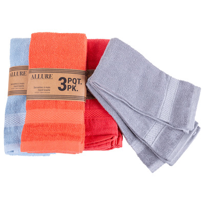 Allura - Hand towels, pk. of 3