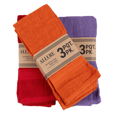 Allure - Hand towels, pk. of 3