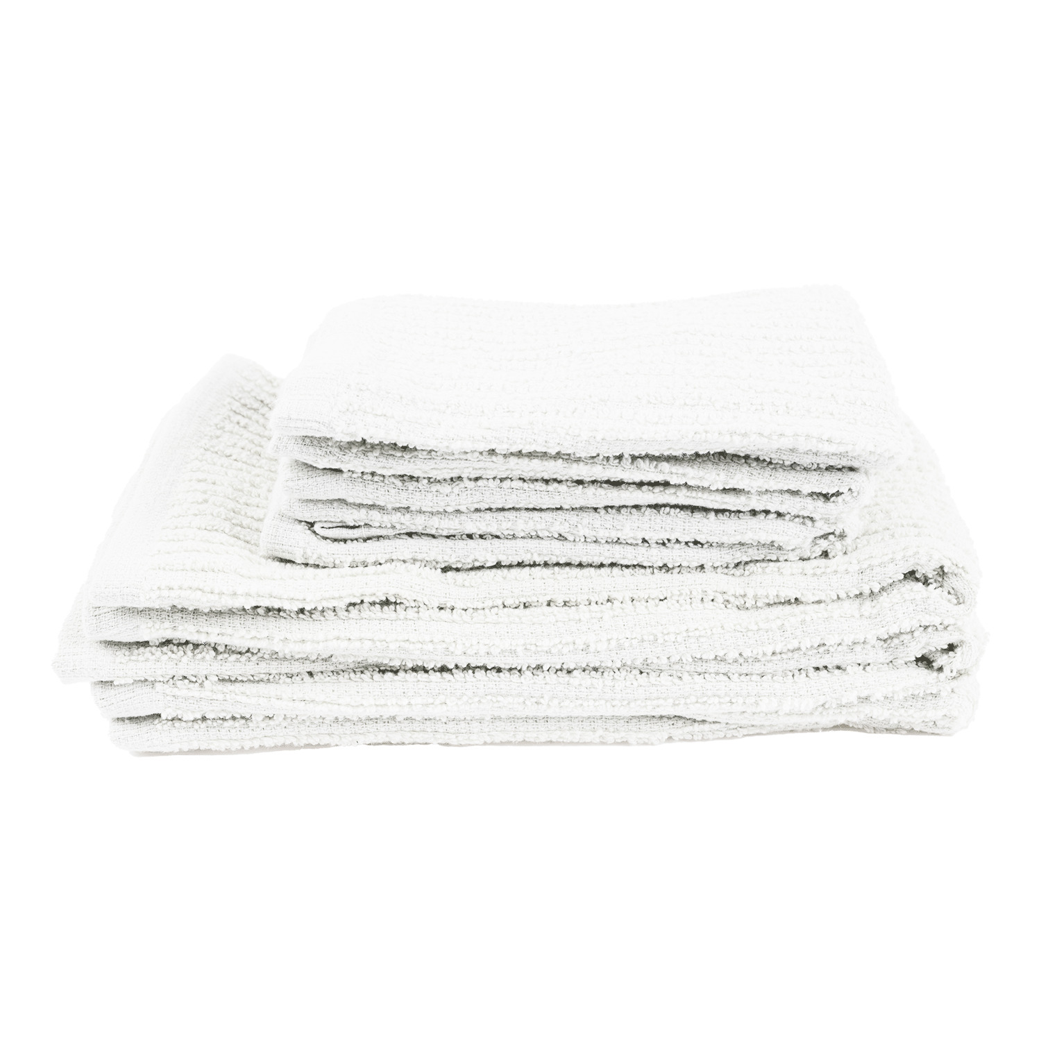 MASTER Chef Terry Cotton Bar Mop Dishcloths, Reusable, 12-in x 12-in, 8-pk,  White