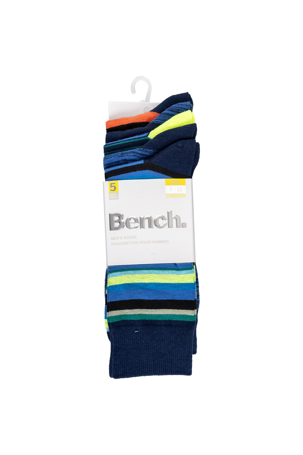 Bench - Chaussettes habillées, couleurs assorties, 5 paires