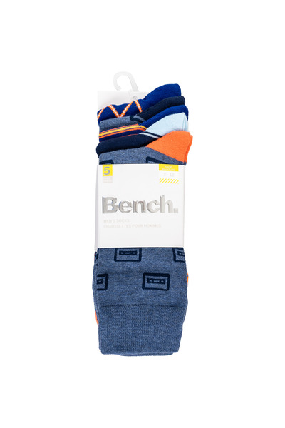 Bench - Chaussettes habillées, couleurs assorties, 5 paires