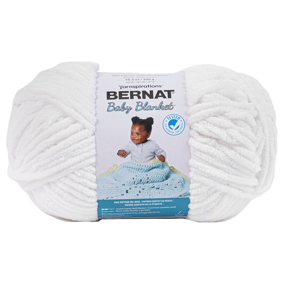 Bernat - Baby Blanket - Fil, Blanc