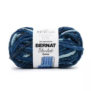 Bernat Blanket Extra - Yarn, black. Colour: black