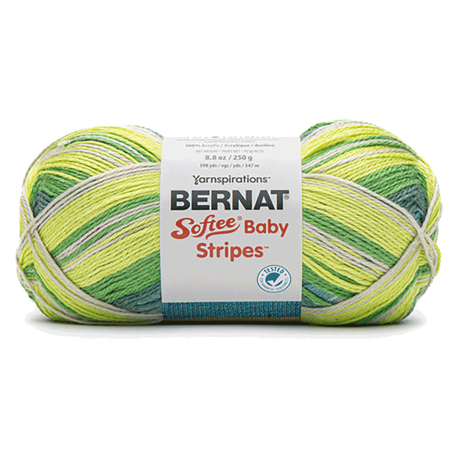 Bernat Softee Baby Stripes - Yarn, Frog Pond