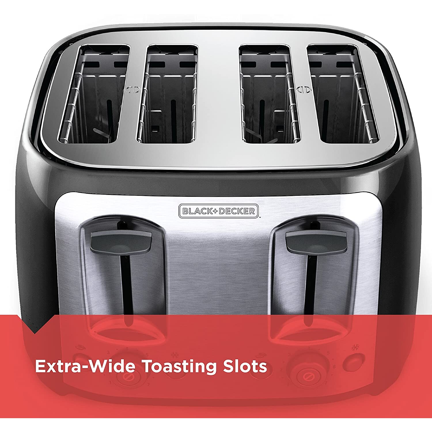 Black and decker red toaster best sale