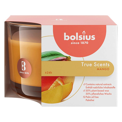 Bolsius - True Scents - Bougie parfumée moyenne en verre