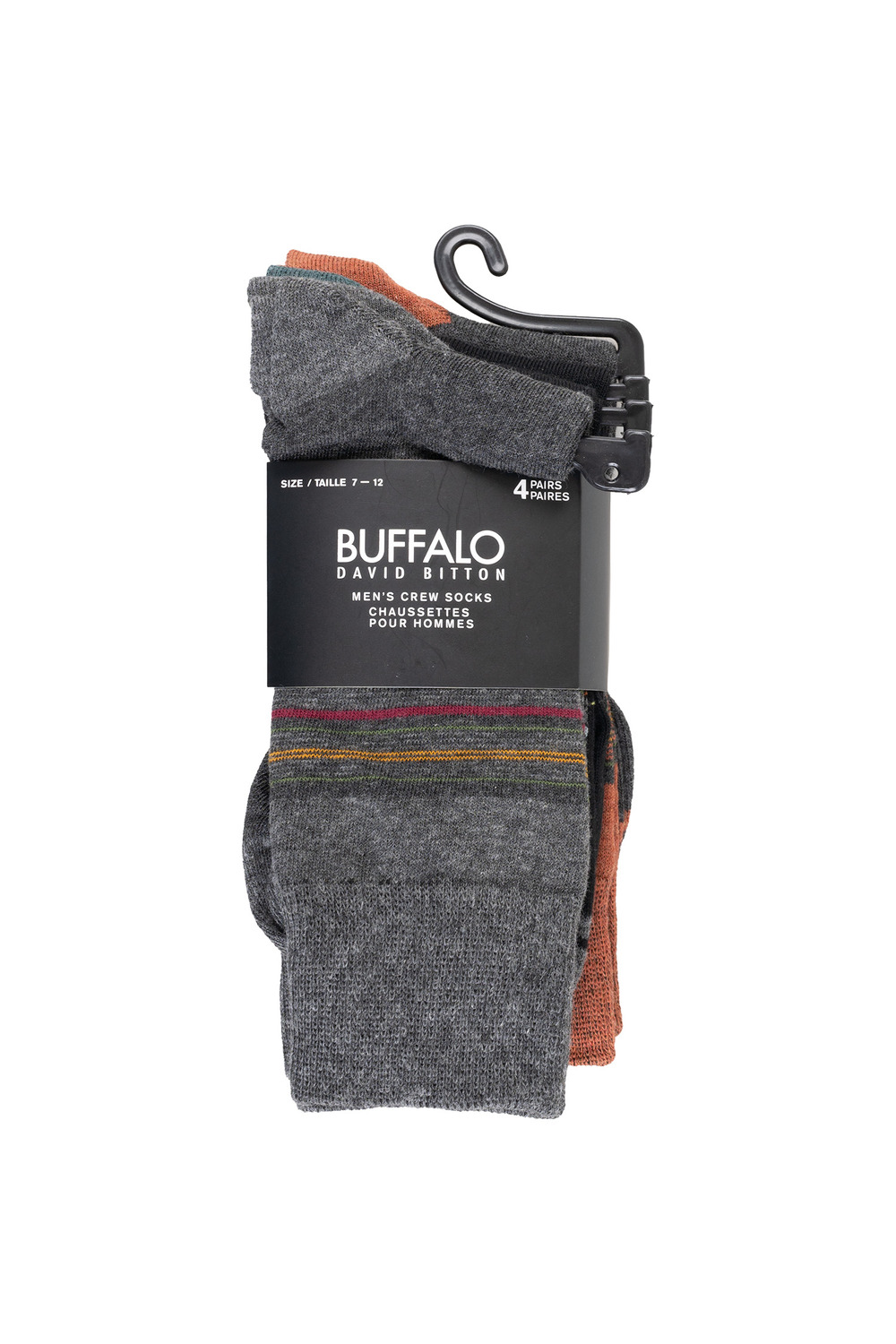 Buffalo - Chaussettes habillées, couleurs assorties - 4 paires