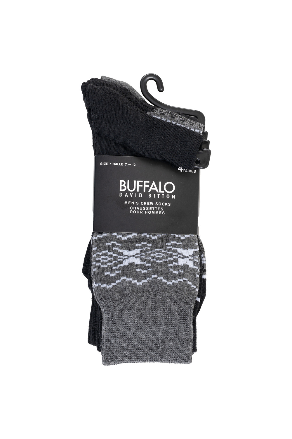 Buffalo - Chaussettes habillées, couleurs assorties - 4 paires