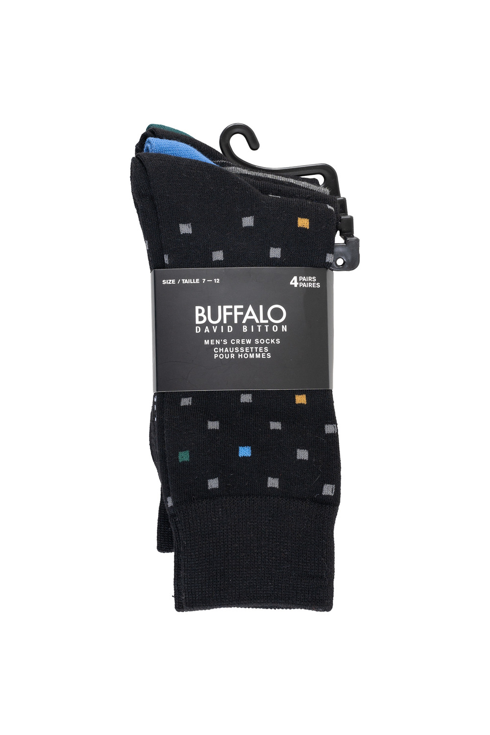 Buffalo - Chaussettes habillées, couleurs assorties - 4 paires