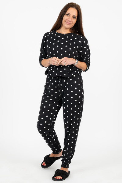 Ens. pyjama ultra doux, à pois