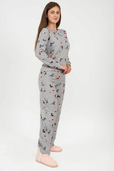 Charmour - Hacci knit PJ set - Happy dog