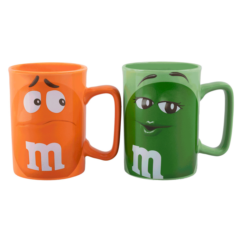 Classic M&M's characters collectible ceramic mug, 13oz