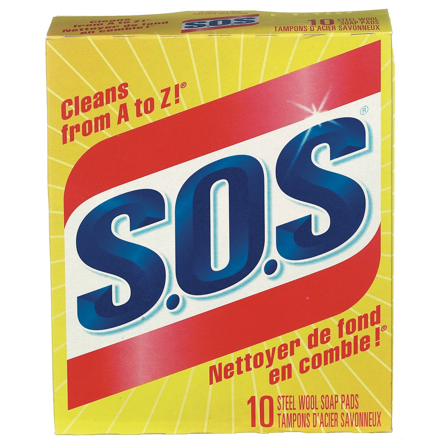 Clorox - S.O.S. Steel wool soap pads, pk. of 10